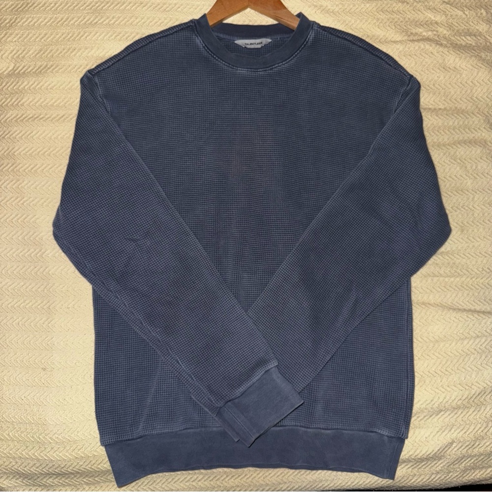 TALENTLESS Men's Navy Crewneck Sweater